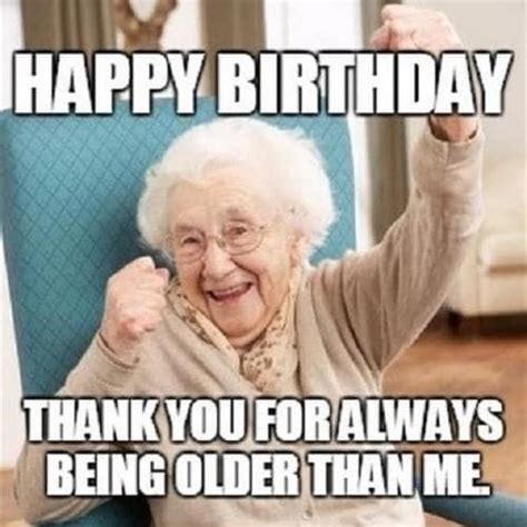 25+ Most Funny Old Lady Birthday Memes