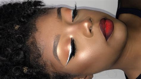Red And Black Ombre Lips