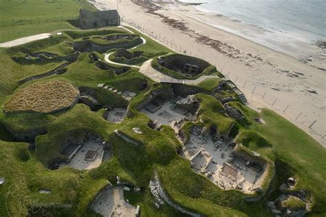 The Neolithic village of Skara Brae - one of Orkney's most-visited ancient sites and one of the ...