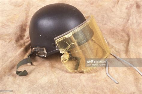 Helmet used by a member of the GIGN during the Air France Flight 8969 assault on December 26th ...