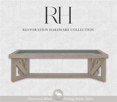 SimPlistic - Restoration Hardware ~ Dining Table If you can’t...