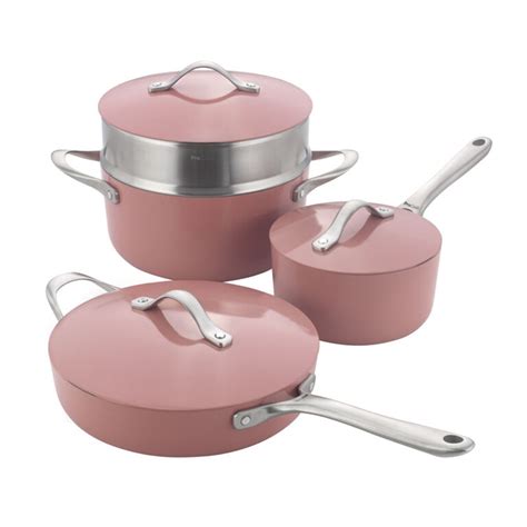 ProCook Soho Cookware Set 4 Piece Coral | ProCook