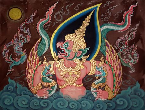 Amazing Traditional Garuda Thai Art | Royal Thai Art