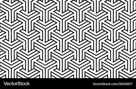 Black and white geometric pattern Royalty Free Vector Image