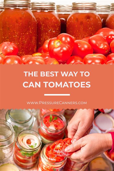 Pressure Canning Tomatoes | Pressure canning recipes, Canning tomatoes ...
