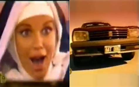 Adventures in Argentine Car Ads: Nun hoons '95 Peugeot 504, Satan tears off her skirt