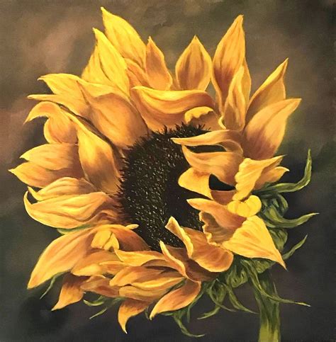 Acrylic Painting Flower|Sunflower, Acrylic Painting,Flower Painting, ORIGINAL Painting, Painting ...