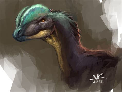 jonathan kuo artwork: dilophosaurus sketch | Dilophosaurus, Prehistoric animals dinosaurs ...