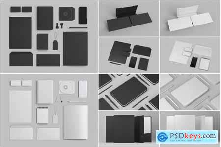 Creativemarket Stationery Branding Mockup Set 2691967