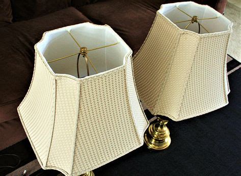 Quality Fabric Lamp Shades Vintage pair of hand made tan lamp | Lampshade designs, Lamp shades ...