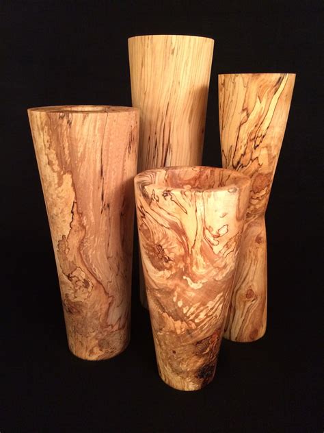 Small Wood Turned Vases at Lizette Dean blog