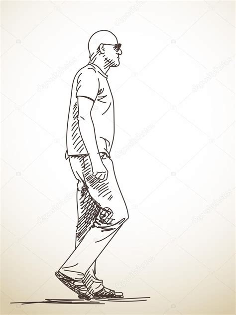 Man Walking Drawing at GetDrawings | Free download