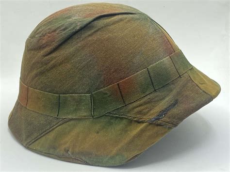 WW1 Swiss M1918 Combat Helmet & Autumn Camo Cover