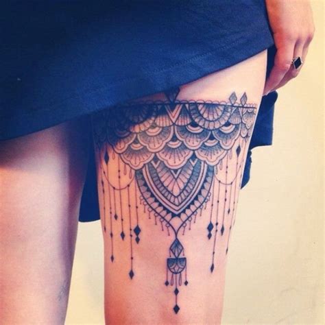 Warten, bis Sie diese 28 schöne Lace-Tattoos sehen... | Lace tattoo design, Thigh tattoos women ...