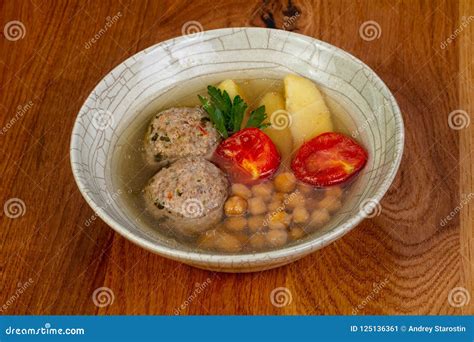 Kofta soup with meat stock image. Image of vegetable - 125136361