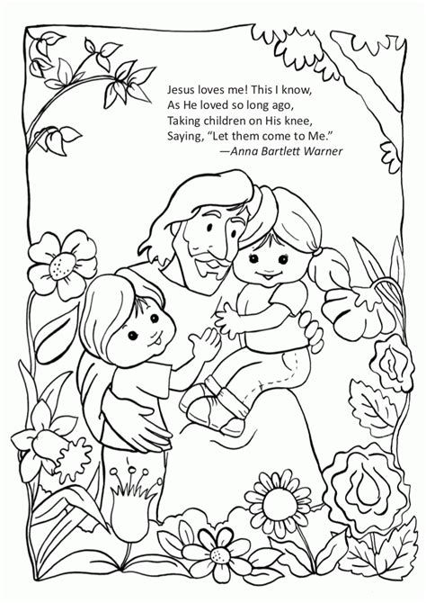 Free Jesus With Little Children Coloring Page, Download Free Jesus With Little Children Coloring ...