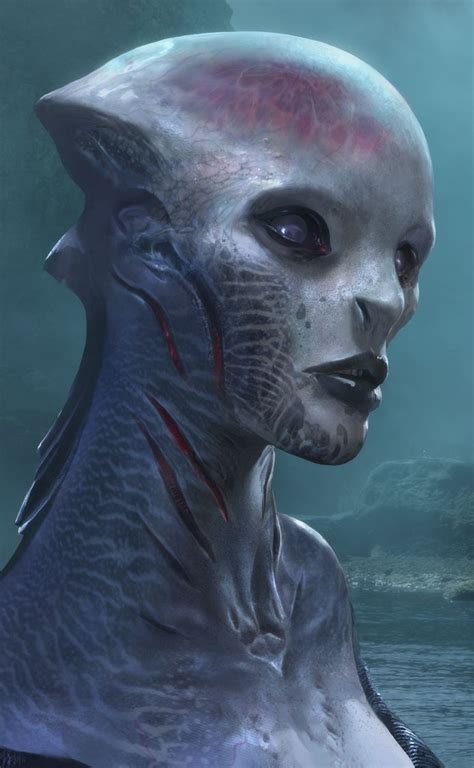 Aquatic Mage :¦: Artist Brad Rigney ☆ | Alien concept art, Alien art, Alien character