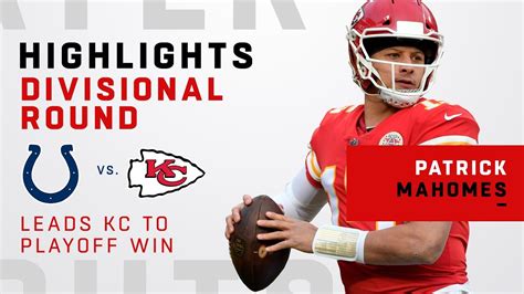 Patrick Mahomes Highlights of 1st Career Playoff Win! - YouTube