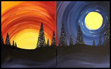 Night And Day Painting at PaintingValley.com | Explore collection of Night And Day Painting