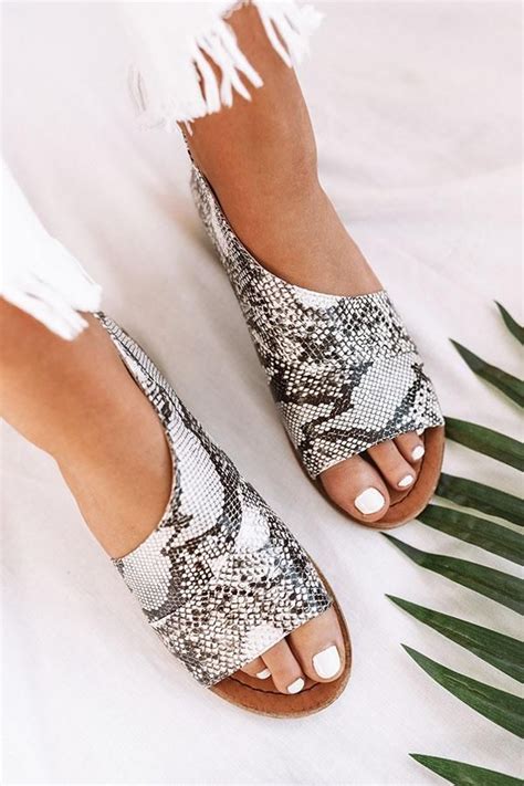 The Drew Snake Print Flat | Snake print shoes, Snake print flats, Impressions online boutique