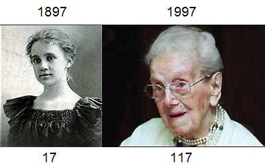 Sarah Knauss (1880-1999) is the second-oldest fully documented person ever. This is her in 1980 ...