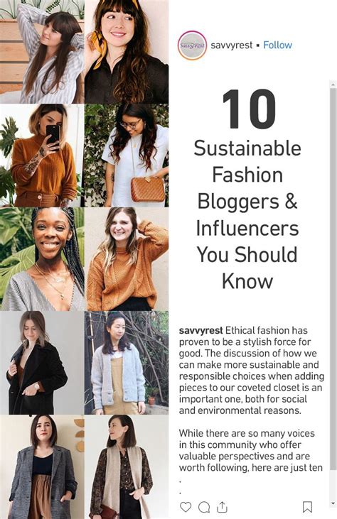 10 Sustainable Fashion Bloggers & Influencers You Should Know | Fashion ...