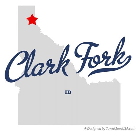 Map of Clark Fork, ID, Idaho