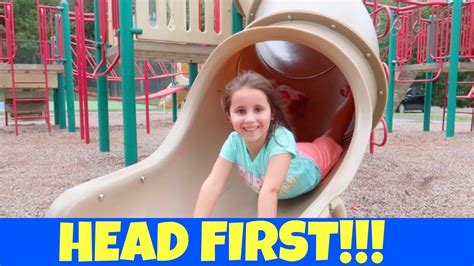 Head First Down The Slide! | ThePlusSideOfThings - YouTube