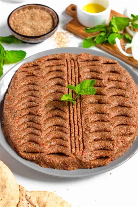 Kibbeh Nayeh - Traditional Dish Served Over Pita!- The Foreign Fork