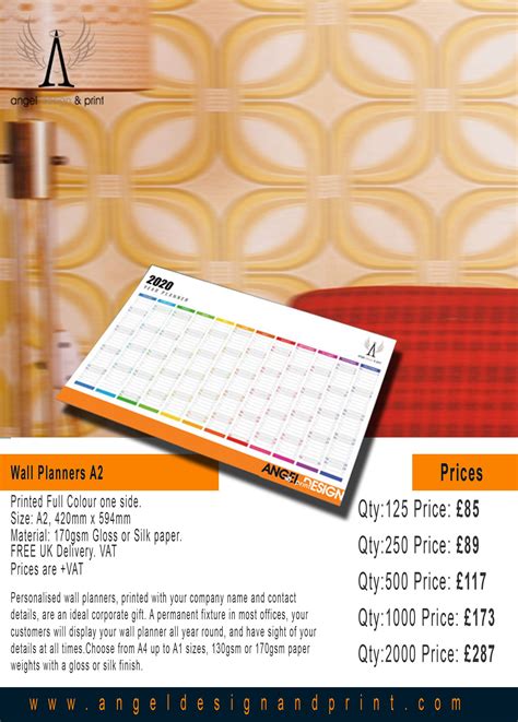 Promotional calendars & wall planners offer a unique opportunity for you to appear on your ...