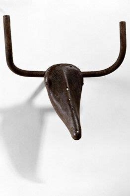 Pablo Picasso's "Bull's Head" circa 1942. Assemblage of bicycle seat ...