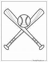 Printable Baseball Bat Coloring Pages sketch template