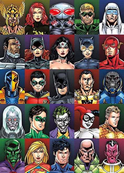 DC Comics Faces, 1000 Pieces, Aquarius | Puzzle Warehouse