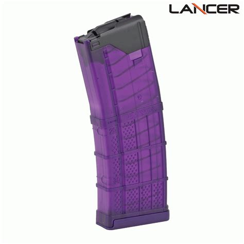 Lancer L5AWM AR-15 30 Round Translucent Purple Magazine | The Mag Shack