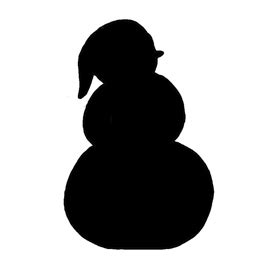 Snowman Stencil 05 | Free Stencil Gallery
