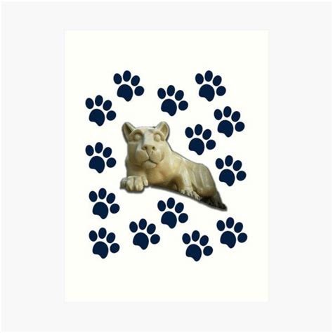 "Pennsylvania State Nittany Lion Paws Gifts" by rbaaronmattie | Redbubble | Lion paw, Art prints ...