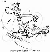 Royalty Free RF Clip Art Illustration Of A Cartoon Black And White  sketch template