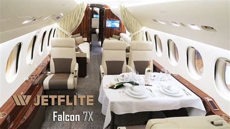 Falcon 7X interior video - YouTube