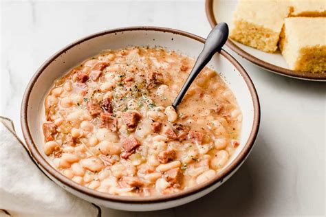 White Beans and Ham (Slow Cooker Recipe) - Little Spoon Farm