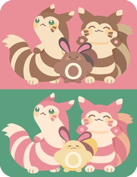 furret, sentret, furret shiny y sentret shiny (With images) | Cute pokemon, Pokemon pictures ...