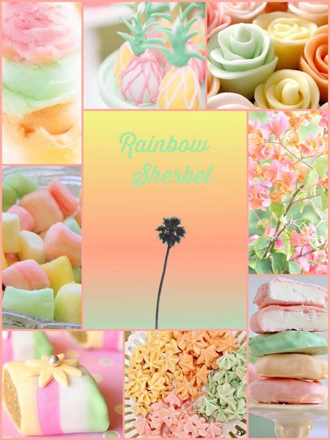 Rainbow Sherbet | Rainbow sherbet, Shades of orange, Sherbet