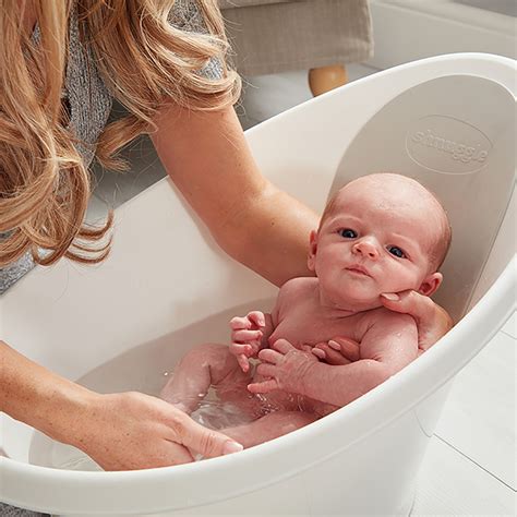 Shnuggle Baby Bath With Plug & Foam Backrest - Slate Grey