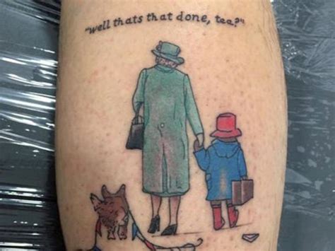 Mourner gets Queen and Paddington Bear tribute tattoo | Flipboard