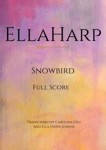 Snowbird – sheet music – EllaHarp