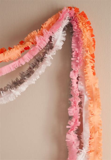 Festive Fringe Crepe Paper Streamer Ideas | Paper streamers, Crepe ...