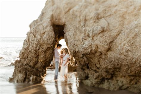 El Matador Beach Family Photos at Sunset in Malibu, California