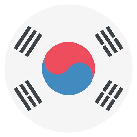 South Korea flag emoji clipart. Free download transparent .PNG | Creazilla