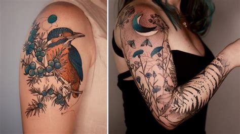 Delicately Illustrated Tattoos Take a Whimsical Approach to Flora and Fauna in 2021 | Body art ...