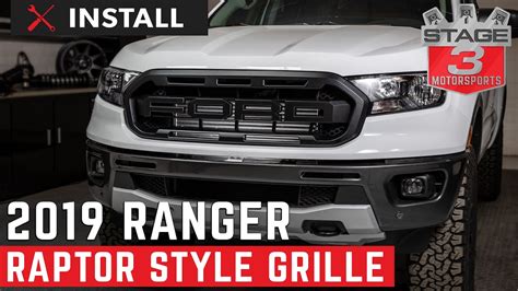 2019-2020 Ranger Raptor Style Complete Grille Kit Install - YouTube