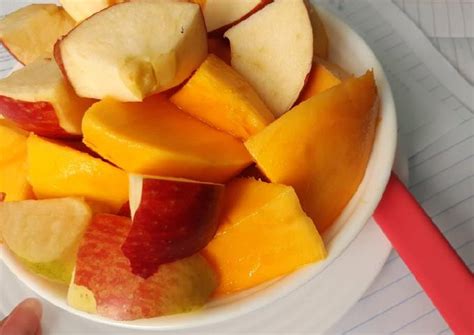 Mango and Apple Fruit Salad Recipe by Mitch 👑 - Cookpad